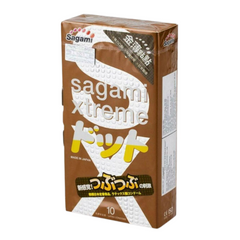 Латексні Sagami Xtreme Feel Up анатомічні з точковим рельєфом (10 шт.) SG33 фото