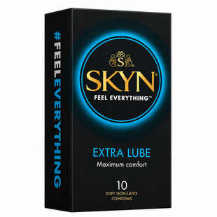 Безлатексні презервативи SKYN Extra Lube 10 шт SOEL10 фото