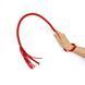Батіг Art of Sex BDSM Flogger Mistress з екошкіри червоний SO9637 фото 2