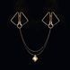 Затискачі для сосків з важкою підвіскою LOCKINK Nipple Clamps with Heavy Pendant Golden SX0844 фото 13