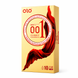 Ультратонкі ребристі презервативи OLO Square Red Gold з пролонгуючим ефектом 10 шт OL27 фото 1