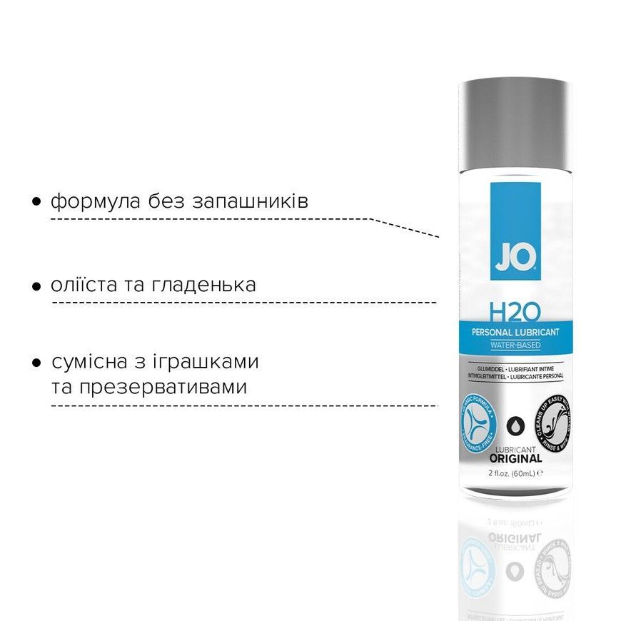 Лубрикант на водній основі System JO H2O Original 60 мл SO1447 фото