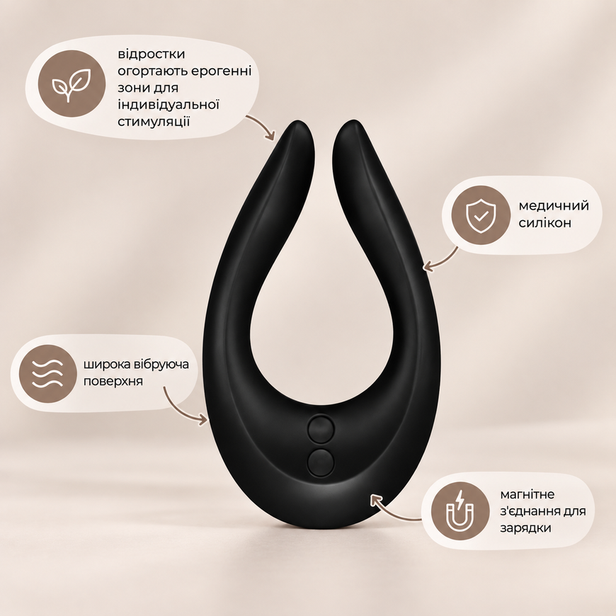 Вібратор для пар Satisfyer Endless Joy Black SO3993 фото