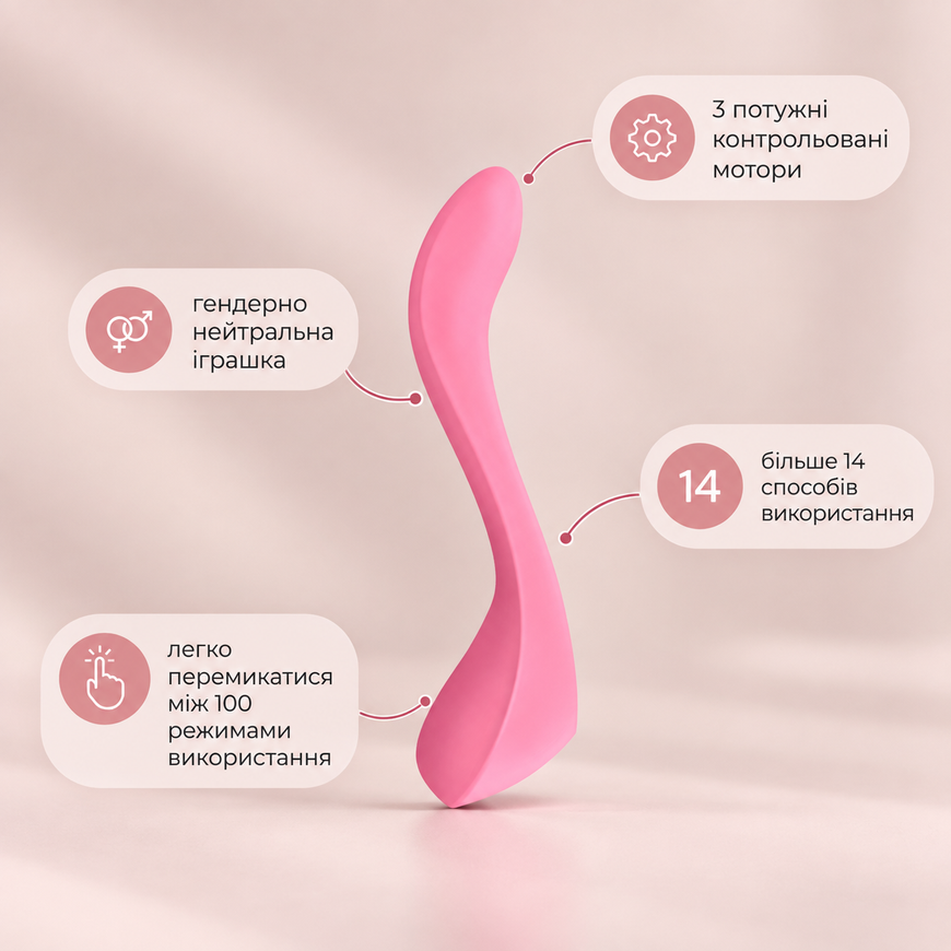 Вібратор для пар Satisfyer Endless Joy Pink SO2306 фото