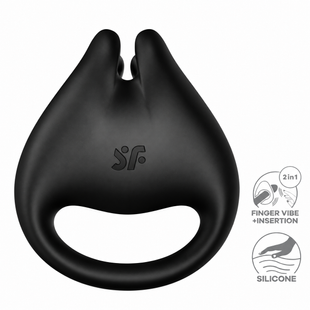 Вібратор на палець та ерекційне кільце 2в1 Satisfyer Perfect Pair 1 SX4229 фото