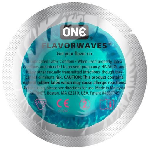 Презервативи ONE Flavor Waves з ароматом тропічного коктейлю (1 шт.) ON61 фото