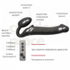Безремінний страпон з вібрацією Strap-On-Me Vibrating Black L SO3829 фото 6