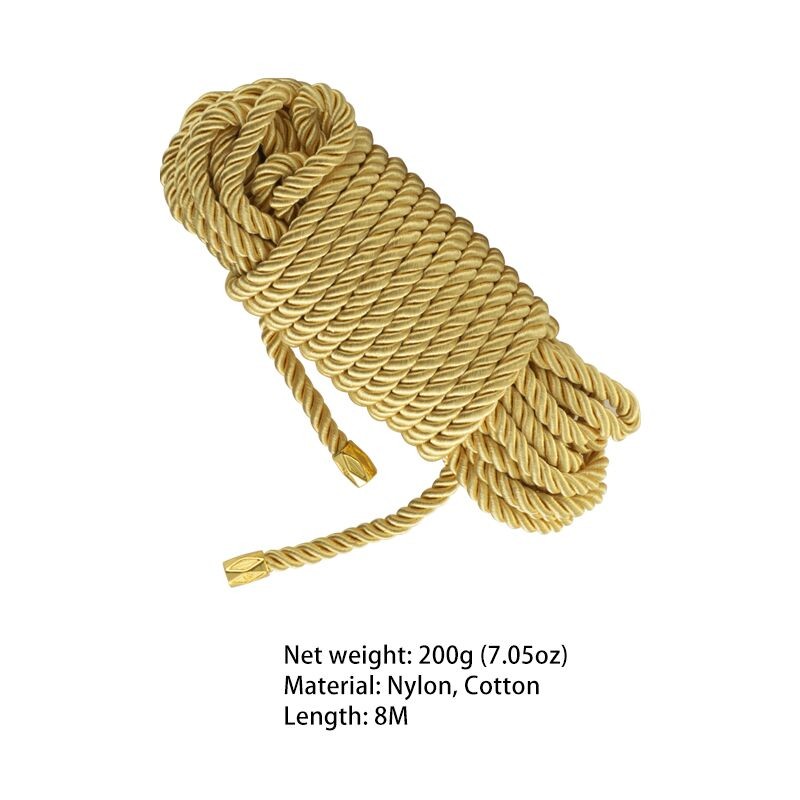 Мотузка для шибарі LOCKINK SEVANDA Shibari Pratice Rope Golden 8 м SX0881 фото