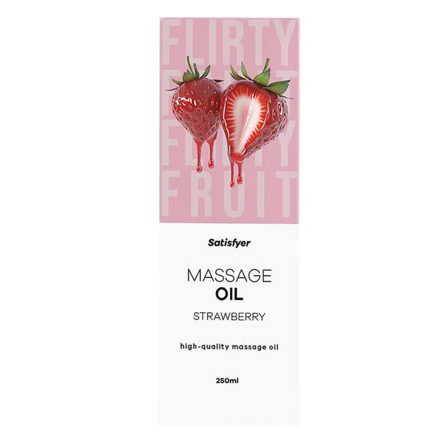 Масажна олія Satisfyer Massage Oil Strawberry 250 мл SX2709 фото