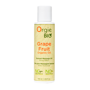 Органічна масажна олія Orgie Grape Fruit з ароматом грейпфрута 51508 фото