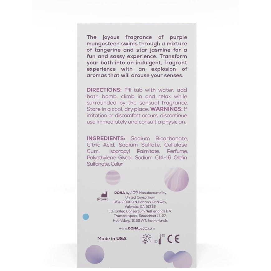 Набір бомбочок для ванни Dona Bath Bomb Sassy Tropical Tease з ароматом мангустину, мандарину та жасмину SO2210 фото