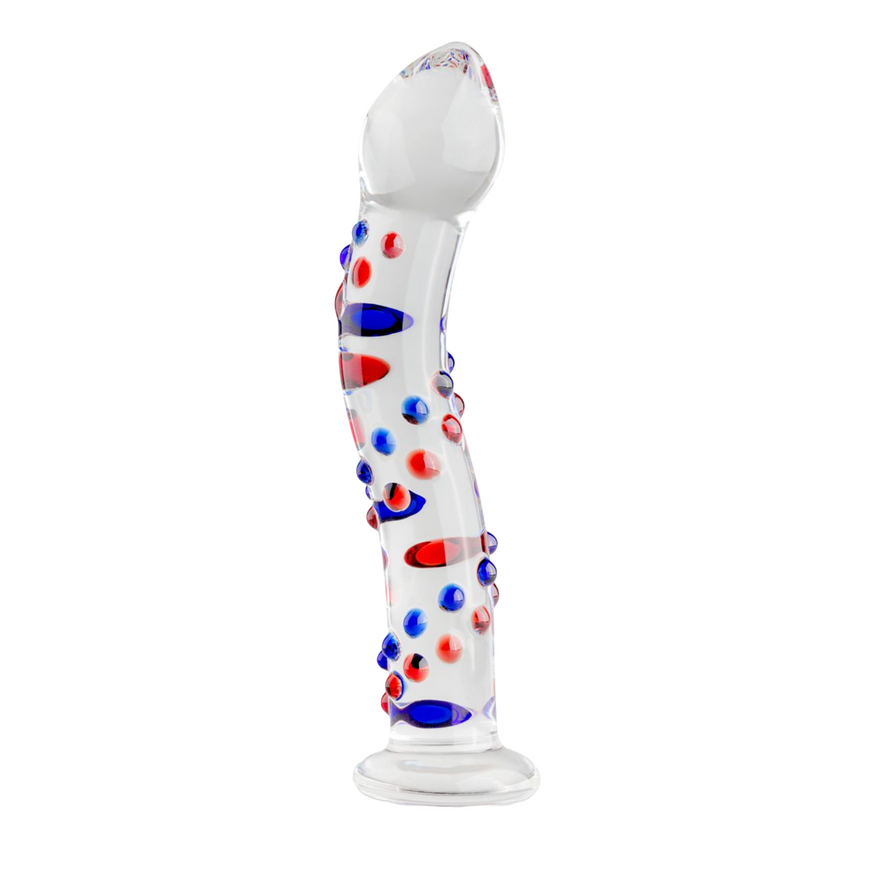 Скляний дилдо Gildo Glass Dildo No.3 з вигинами SO4414 фото