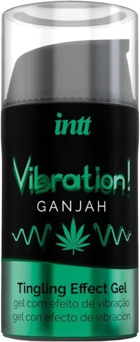 Рідкий вібратор Intt Vibration Ganjah з ефектом тепло-холод SO3347 фото