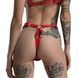 Трусики з натуральної шкіри Feral Feelings String Bikini Red SO9425 фото 3