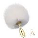 Металева анальна пробка Кролячий хвіст LOCKINK SEVANDA White Bunny-Tail Anal Rose-shape Plug SX0867 фото 1