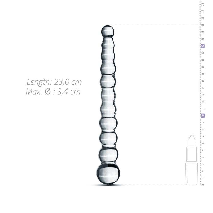 Скляний дилдо Gildo Glass Dildo No20 у вигляді намистин SO4415 фото