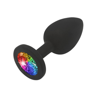 Анальна силіконова пробка Toy Joy Rainbow Booty Jewel Small 430405 фото
