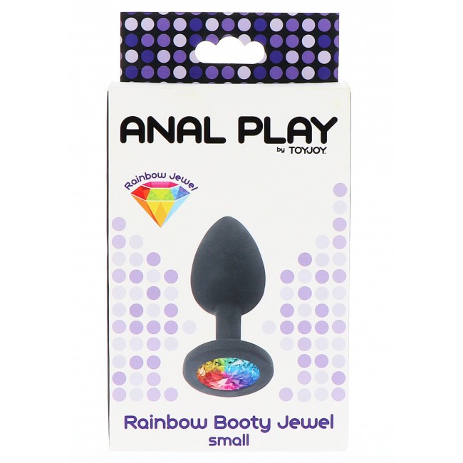 Анальна силіконова пробка Toy Joy Rainbow Booty Jewel Small 430405 фото