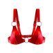 Ліф з натуральної шкіри Feral Feelings Bikini Top Red SO9422 фото 1