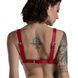 Ліф з натуральної шкіри Feral Feelings Bikini Top Red SO9422 фото 3
