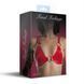 Ліф з натуральної шкіри Feral Feelings Bikini Top Red SO9422 фото 4