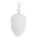 Металева анальна пробка Кролячий хвіст LOCKINK SEVANDA White Bunny-Tail Anal Pear-shape Plug SX0868 фото 2