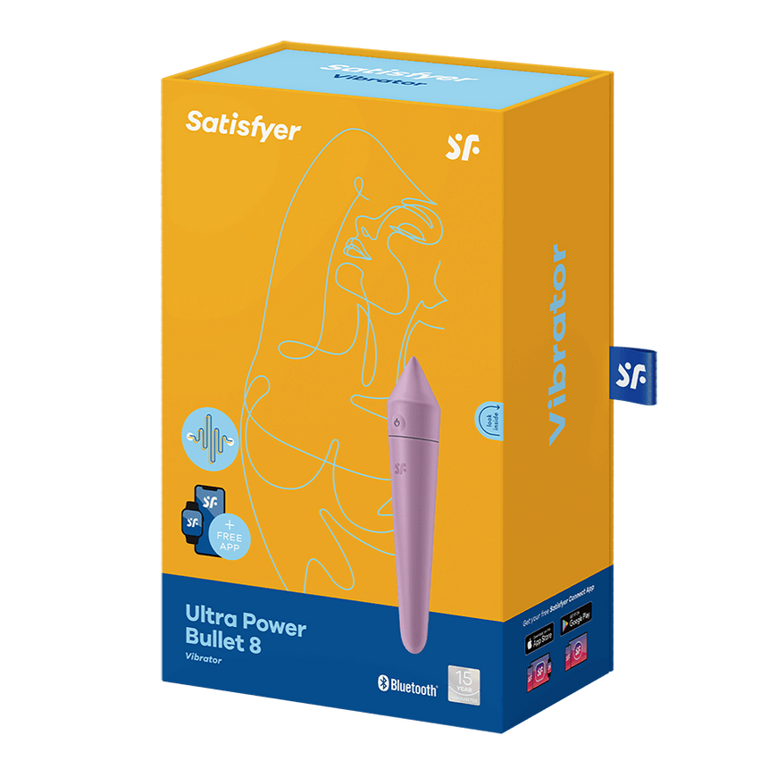 Смарт-мінівібратор Satisfyer Ultra Power Bullet 8 Lilac SO5438 фото