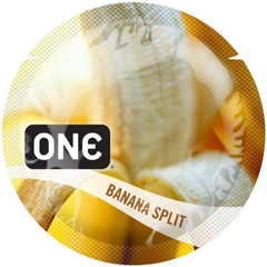 Презервативи ONE Flavor Waves з ароматом бананнового спліту (1 шт.) ON61 фото