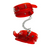 Поножі Feral Feelings Ankle Restraints Red Trasparent SO9302 фото