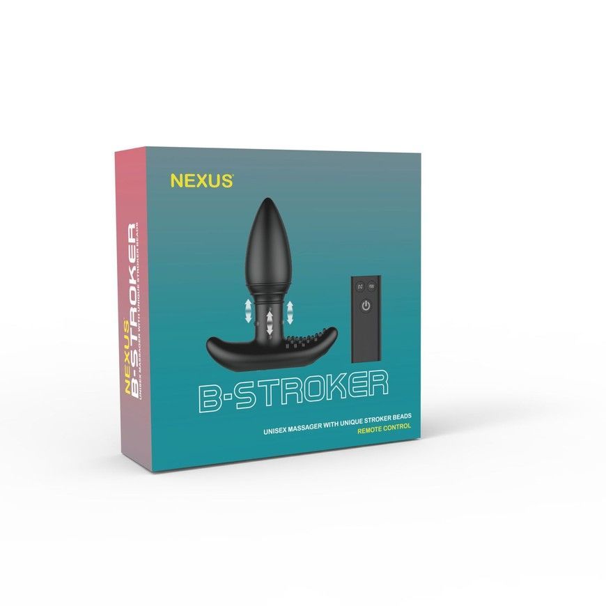 Анальна вібропробка Nexus B-stroker з масажними намистинами SO3844 фото