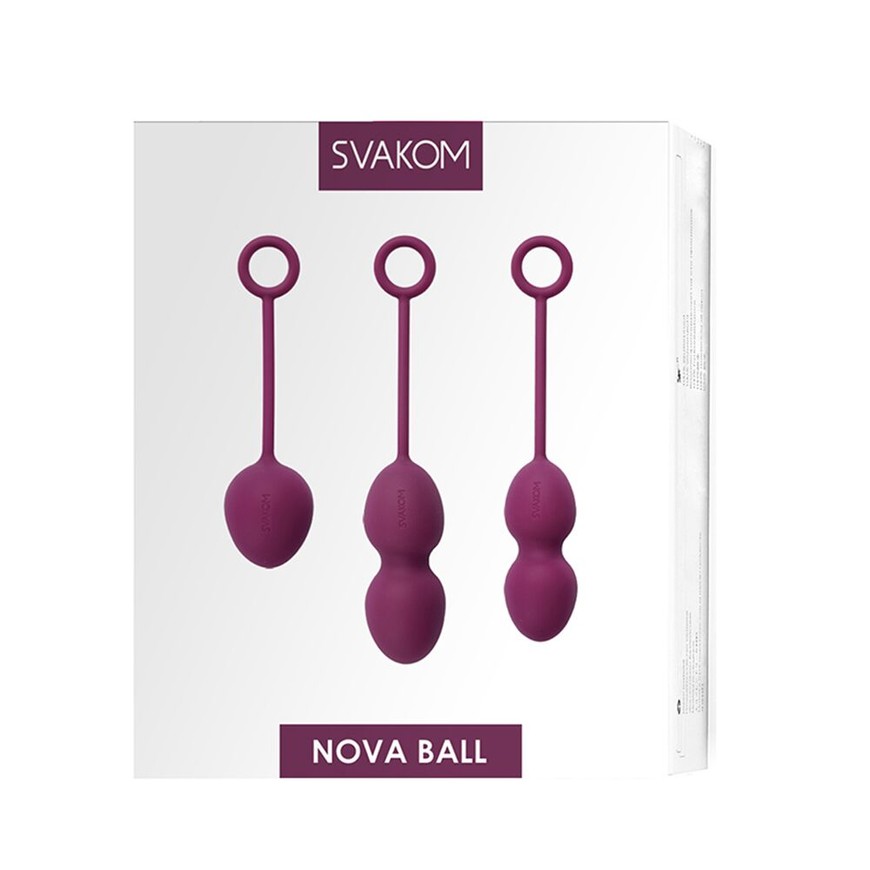 Набір вагінальних кульок із зміщеним центром ваги SVAKOM Nova Ball Violet SO4831 фото