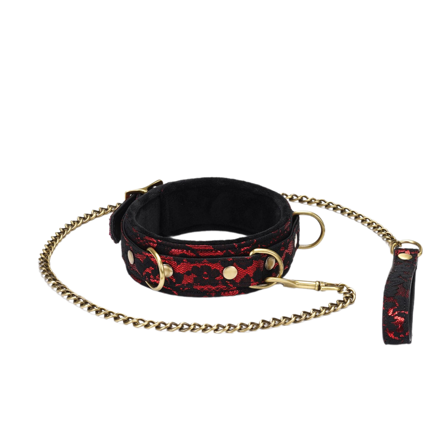 Нашийник з повідцем Liebe Seele Victorian Garden Collar with Leash SO9472 фото