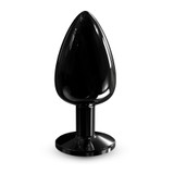 Металева анальна пробка розміру L з кристалом Dorcel Diamond Black Plug SO7810 фото