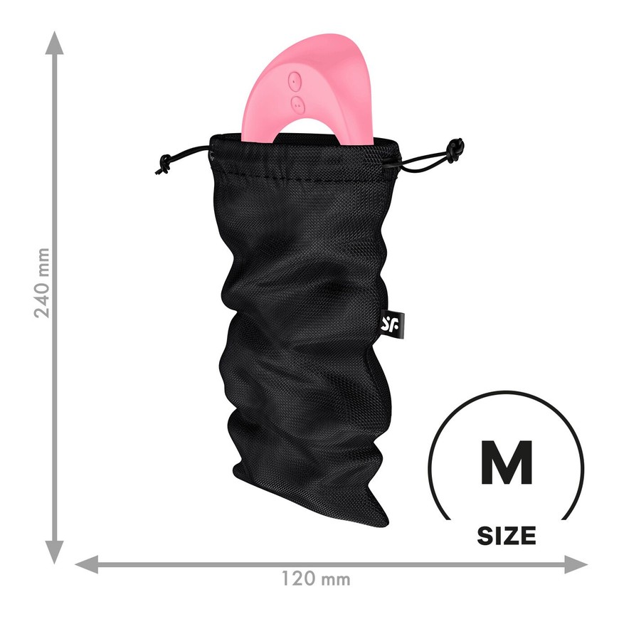 Мішечок для зберігання іграшок Satisfyer Treasure Bag M Black SX0546 фото