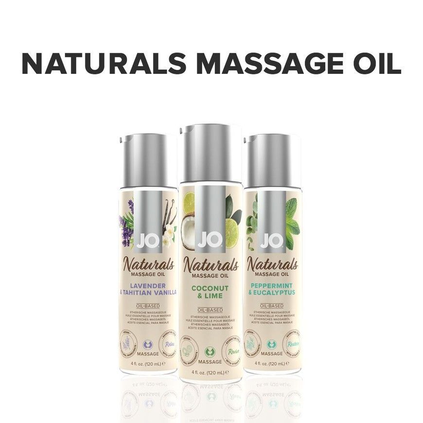 Масажна олія JO Naturals Coconut & Lime з натуральними ефірними оліями SO6164 фото