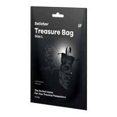 Мішечок для зберігання іграшок Satisfyer Treasure Bag L Black SX0549 фото