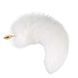 Металева анальна пробка Лисячий хвіст LOCKINK SEVANDA White Fox-Tail Anal Rose-shape Plug SX0866 фото 7
