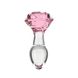 Скляна анальна пробка Pillow Talk Rosy Luxurious Glass Anal Plug SO6834 фото 1