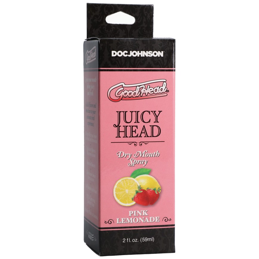Зволожувальний спрей для мінету зі смаком полуничного лимонаду Doc Johnson Juicy Head Pink Lemonade SO6066 фото