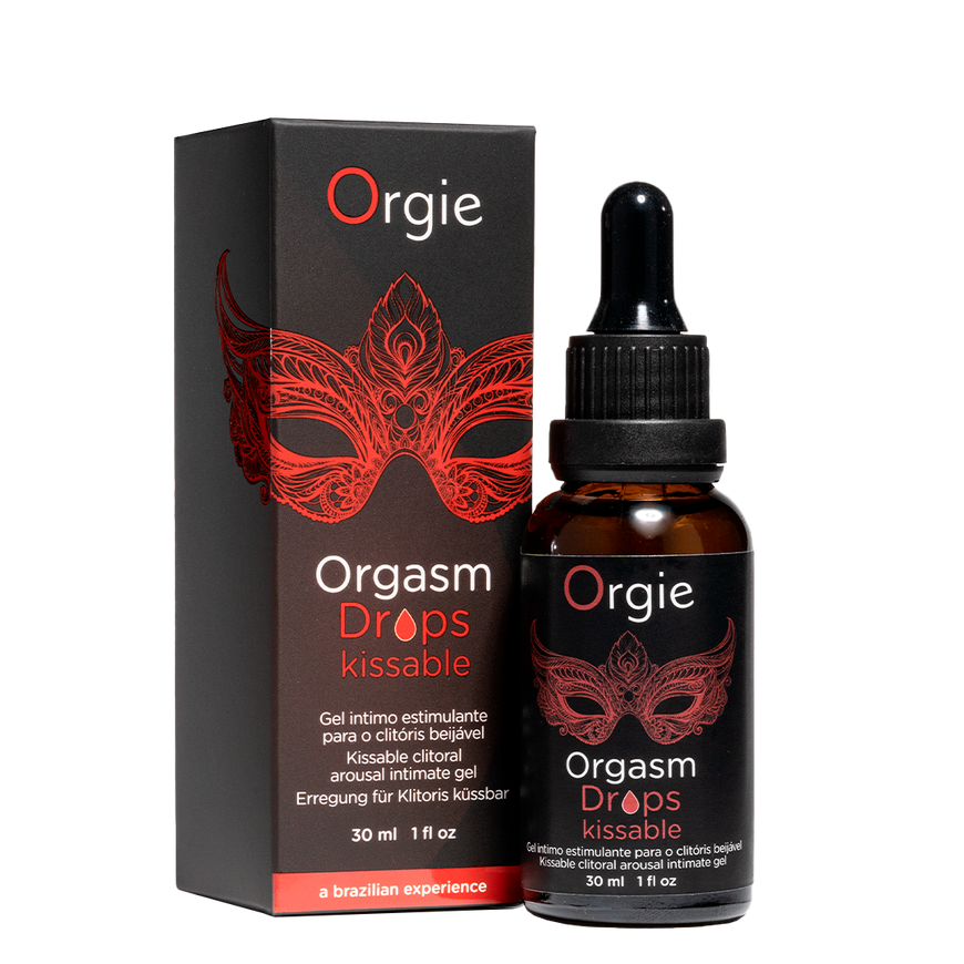 Збуджувальні краплі для клітора Orgie Orgasm Drops Kissable зі смаком яблука та кориці 51416 фото