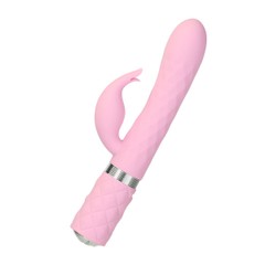 Вібратор-кролик з ротацією Pillow Talk Lively Pink SO6856 фото