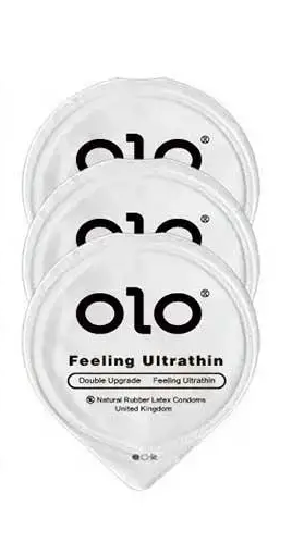 Ультратонкі презервативи OLO Black Feeling Ultrathin (1 шт.) OL1 фото