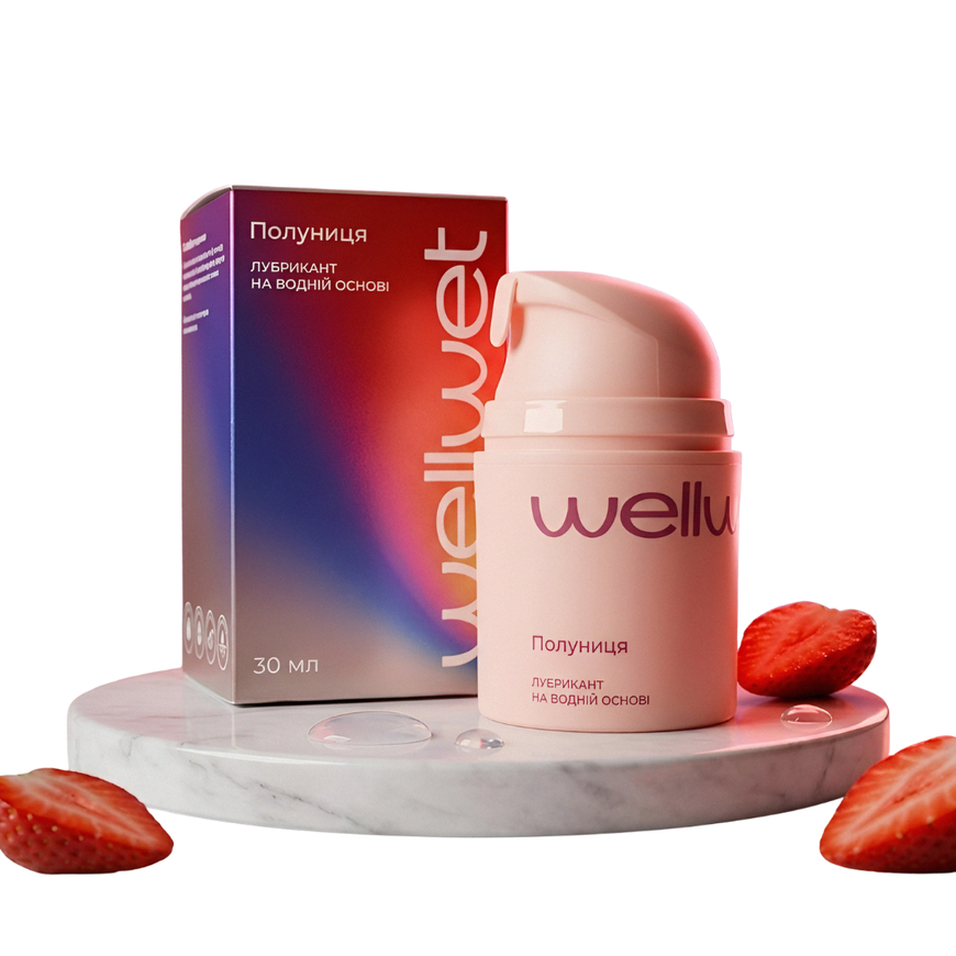 Оральний лубрикант WellWet Strawberry 30 мл WO30LS фото