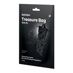 Мішечок для зберігання іграшок Satisfyer Treasure Bag XL Black SX0552 фото