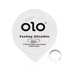 Ультратонкі презервативи OLO Silver Feeling Ultrathin зі стимулюючою кулькою (1 шт.) OL8 фото