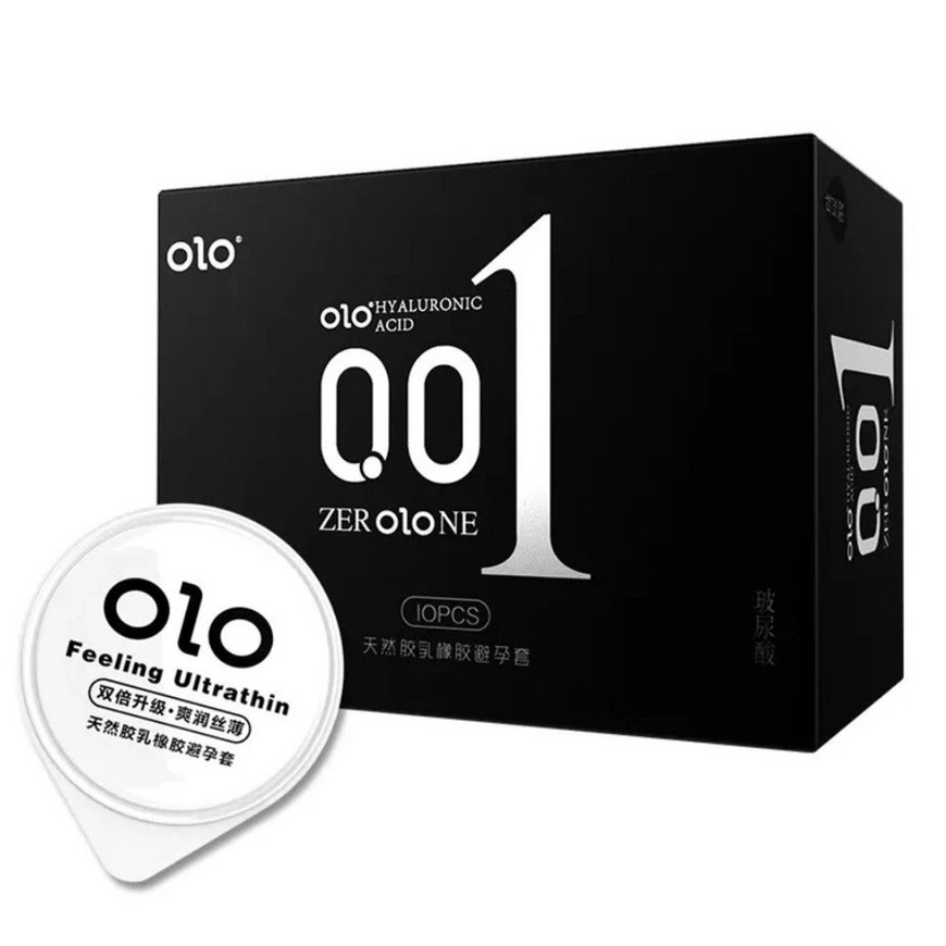 Ультратонкі презервативи OLO Black Feeling Ultrathin (10 шт.) OL2 фото