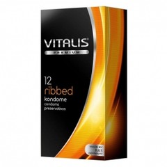 Ребристі презервативи Vitalis (12 шт.) 40317 фото