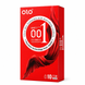 Ультратонкі презервативи OLO Red Bare з крапками та ребрами 10 шт OL26 фото 1