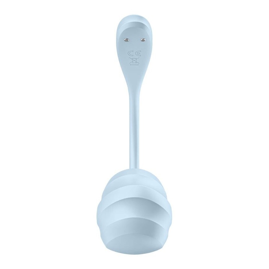 Смарт віброяйце Satisfyer Smooth Petal Light Blue SX0667 фото