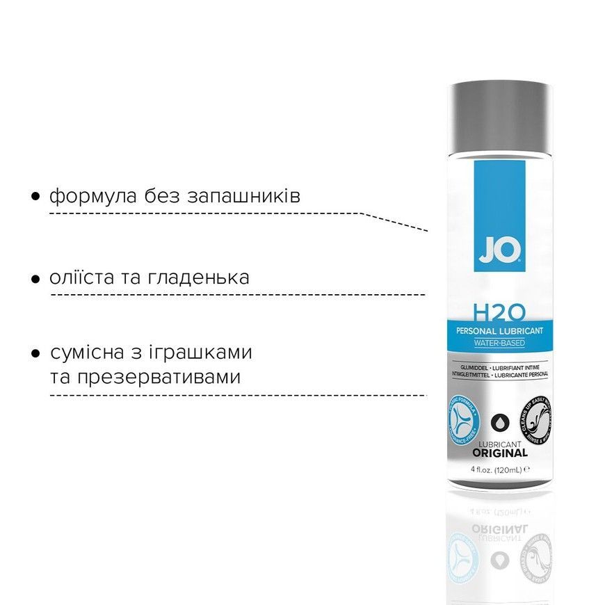 Лубрикант на водній основі System JO H2O Original 120 мл SO1448 фото
